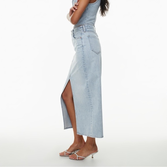 Aritzia The '90s Vintage Maxi Denim Skirt - Picture 2 of 3